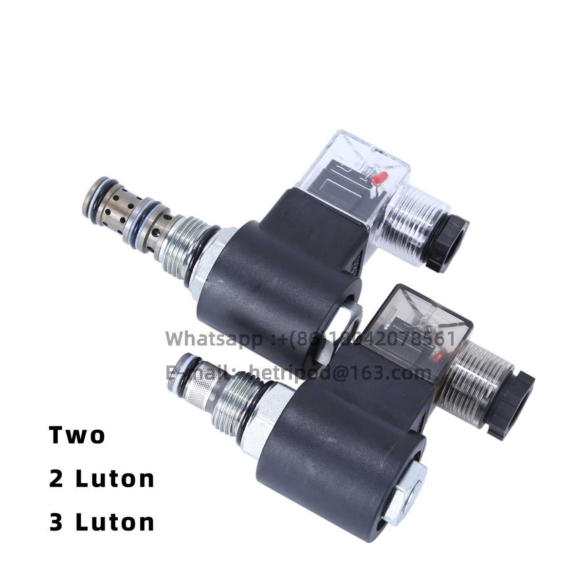 Hydraulic threaded cartridge pressure holding one-way normally closed solenoid valve DHF08-220